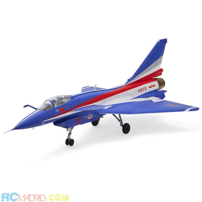 Avión J-10 64mm EDF PNP con Reflex V3 Azúl