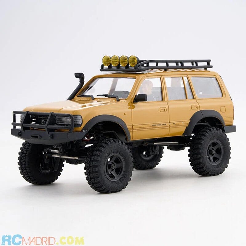 COCHE CRAWLER 1/18 TOYOTA LC80 V2 RTR Amarillo FMS
