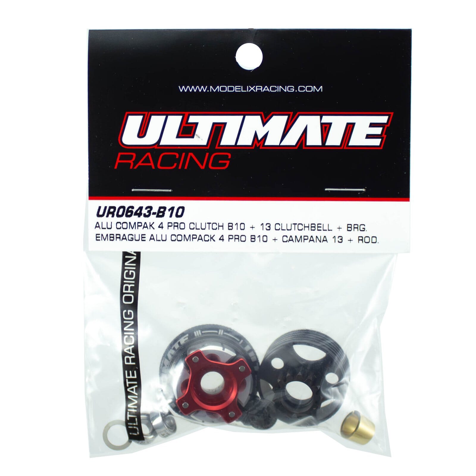 Kit Embrague Alu. Compack 4 Pro B10 + Campana Z13 Y Rod.