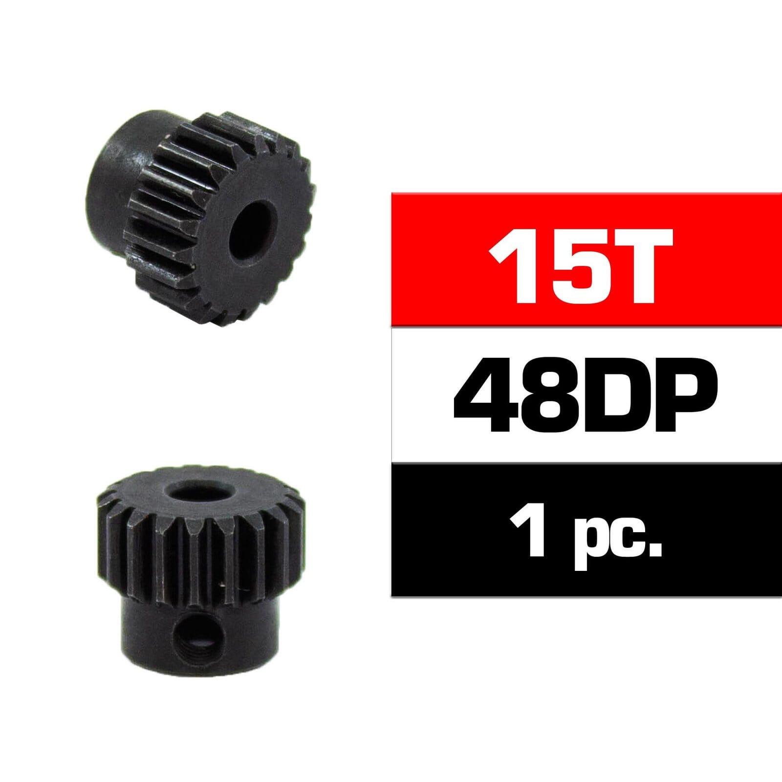 Piñón 48Dp - 15T - Acero Hss - Diametro 3,17M