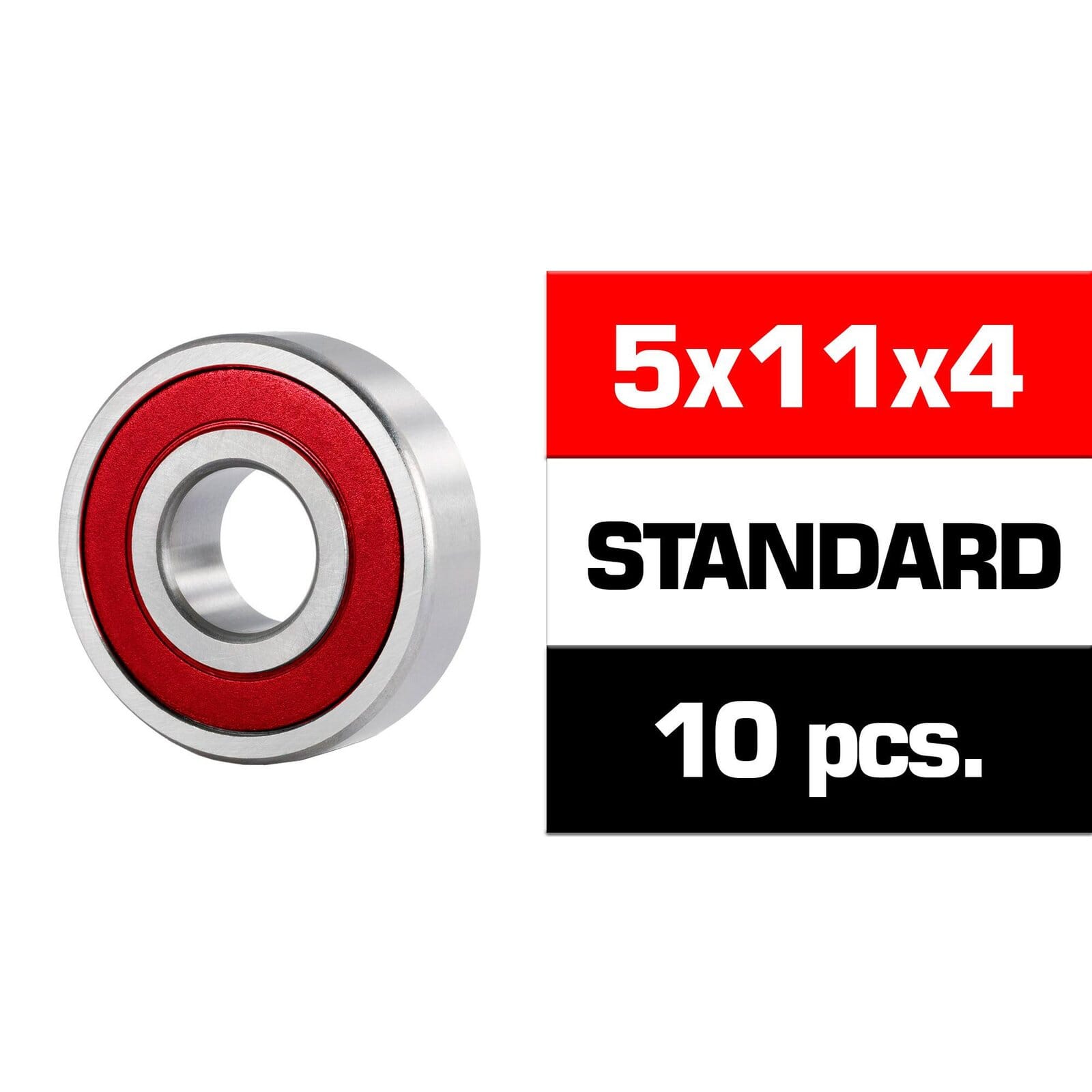 5X11X4Mm Kit Rodamientos \Hs\" Tapas Goma (10U.)"