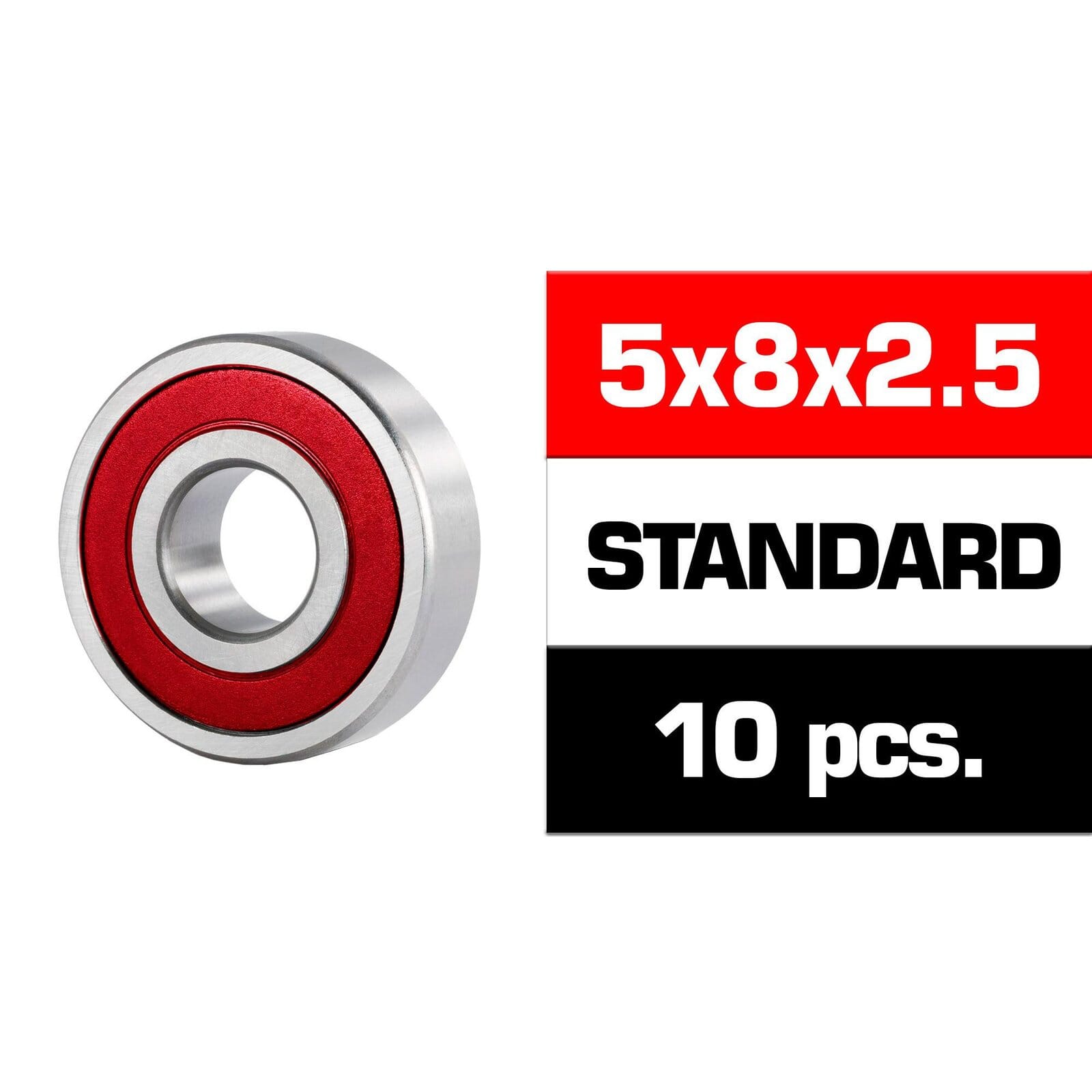 5X8X2.5Mm Kit Rodamientos \Hs\" Tapas Goma (10U.)"
