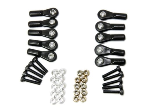 Rotula Aluminio negro M3 V1 10 ud.