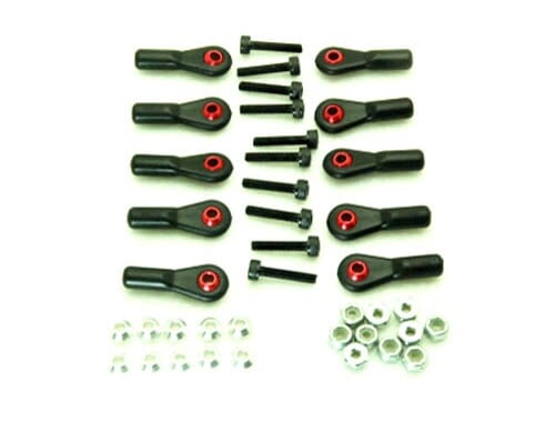 Rotula Aluminio rojo M3 V1 10 ud.