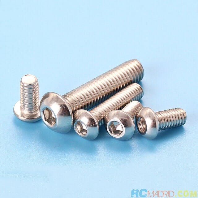 Tornillo Allen M3 x 10 mm INOX cabeza boton (10 unidades)