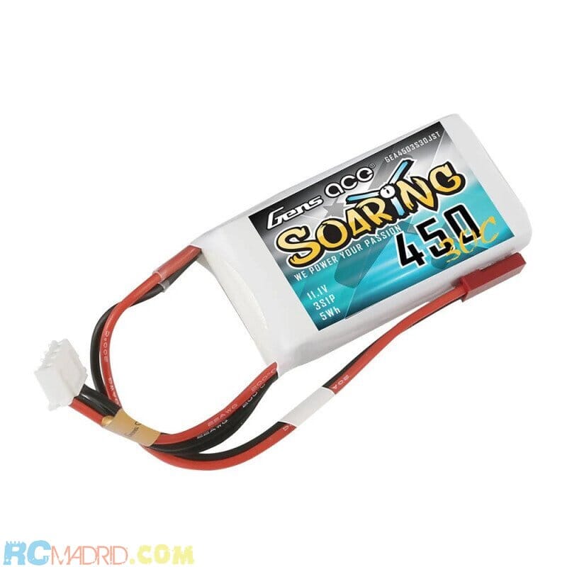 GENS ACE Soaring 450 mha 11.1V 30C 3S1P con JST-SYP